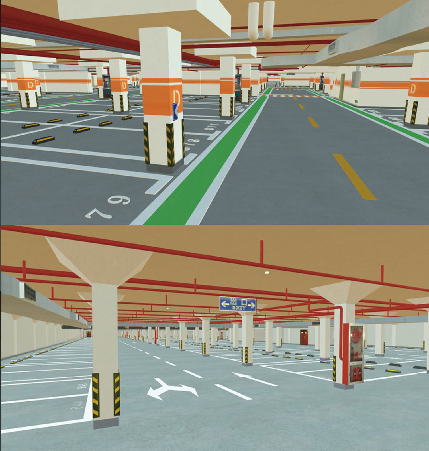 地下车库扫描建模